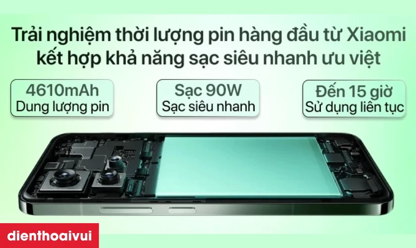 Pin bền bỉ v&agrave; sạc nhanh