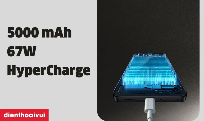 Dung lượng pin lớn v&agrave; sạc nhanh ấn tượng