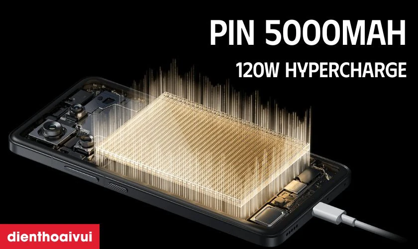 Dung lượng pin lớn v&agrave; c&ocirc;ng nghệ sạc nhanh ấn tượng
