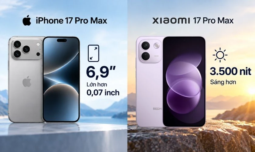 Xiaomi 17 Pro Max độ sáng vượt trội hơn