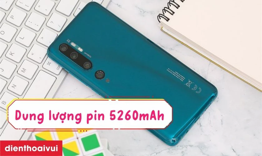 Pin 5260mAh cho thời gian sử dụng bền bỉ