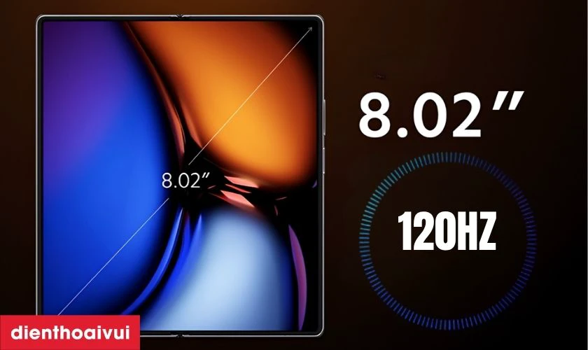 M&agrave;n h&igrave;nh 8.02 inch, tần số qu&eacute;t 120Hz