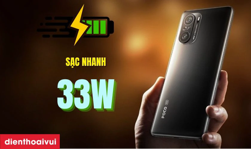 Xiaomi POCO F3 6GB 128GB - Cũ Trầy Xước c&oacute; thời lượng pin tốt