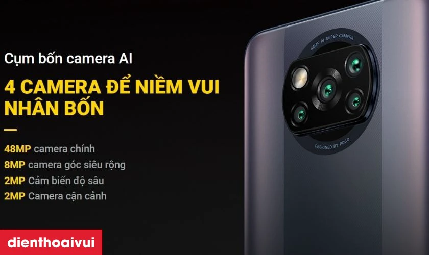 Camera ch&iacute;nh 48MP đa năng
