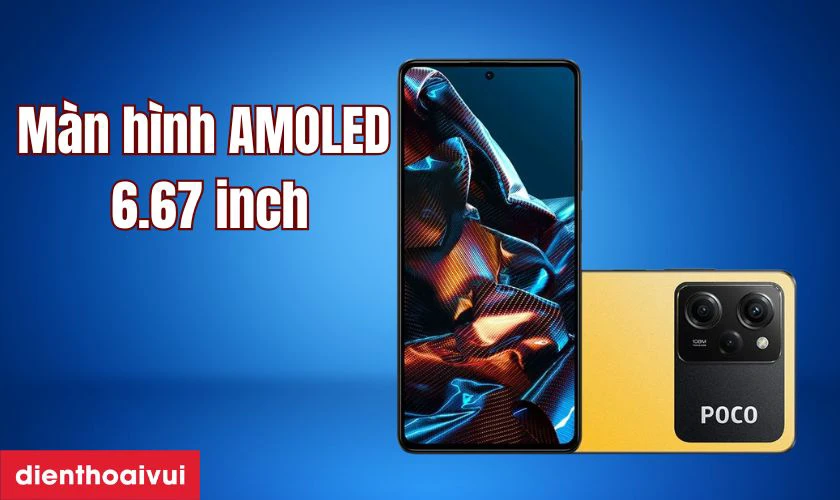 Màn hình AMOLED 6.67 inch, hỗ trợ HDR10+