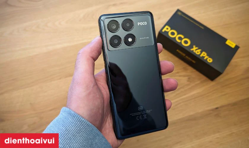 Xiaomi POCO X6 Pro 5G 8GB 256GB c&oacute; mặt lưng full k&iacute;nh sang trọng