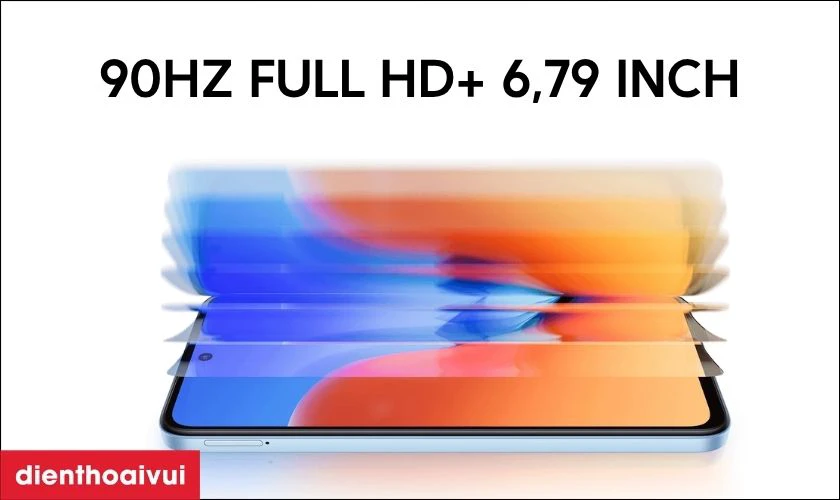 M&agrave;n h&igrave;nh FHD+ 90Hz cho trải nghiệm thị gi&aacute;c mượt m&agrave;