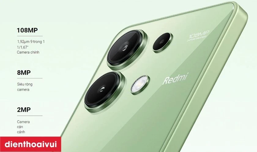 Xiaomi Redmi Note 13 sở hữu camera 108MP si&ecirc;u r&otilde; n&eacute;t