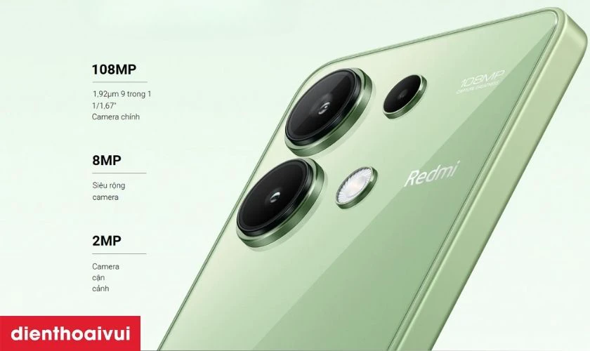 Xiaomi Redmi Note 13 8GB 128GB - Đã kích hoạt có camera tích hợp chống rung