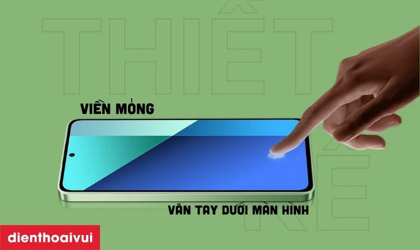 Thiết kế hiện đại, bảo mật tiện lợi với vân tay trong màn hình