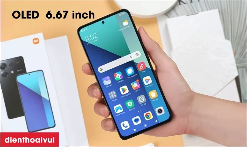M&agrave;n h&igrave;nh OLED k&iacute;ch thước 6.67 inch
