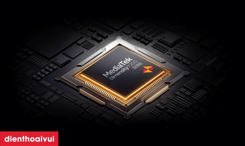 Hiệu năng mạnh mẽ với chip MediaTek Dimensity 7200 Ultra