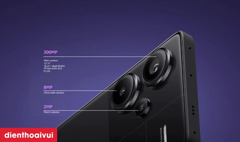 Camera ch&iacute;nh 200MP chụp ảnh chi tiết vượt trội
