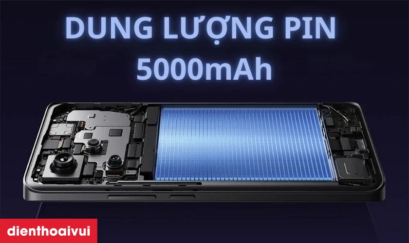 Dung lượng pin khủng, hỗ trợ sạc nhanh tiện lợi cho người d&ugrave;ng