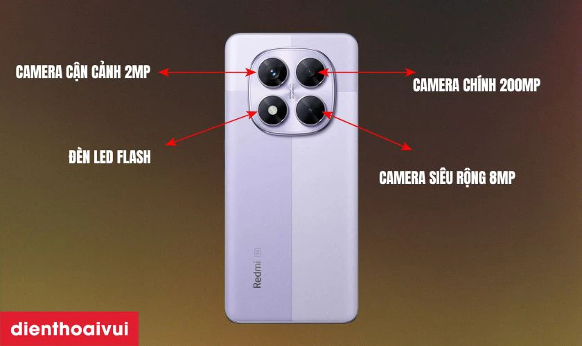 Camera chính 200MP tích hợp OIS hiện đại