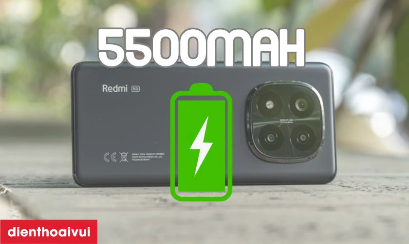 Pin 5500mAh sử dụng thoải m&aacute;i cả ng&agrave;y