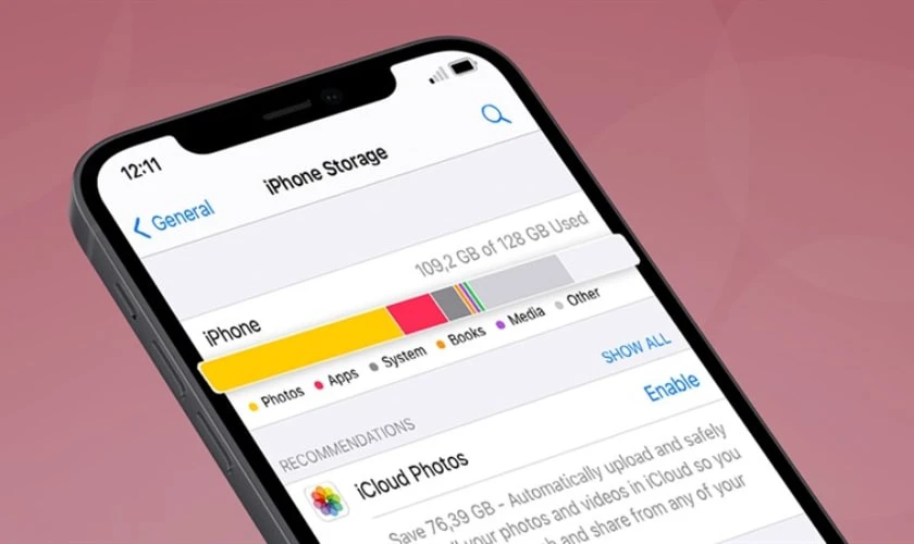 Nguy&ecirc;n nh&acirc;n bộ nhớ đệm tr&ecirc;n iPhone bị đầy