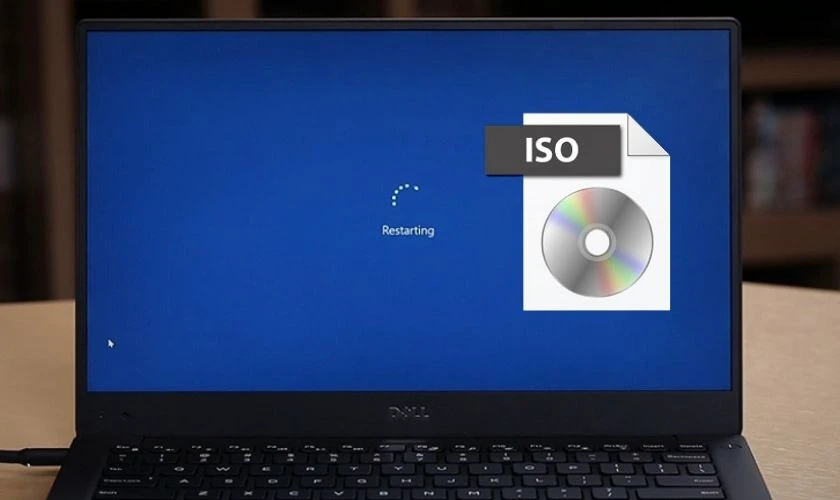 Khởi động m&aacute;y t&iacute;nh bằng đĩa CD chứa file ISO