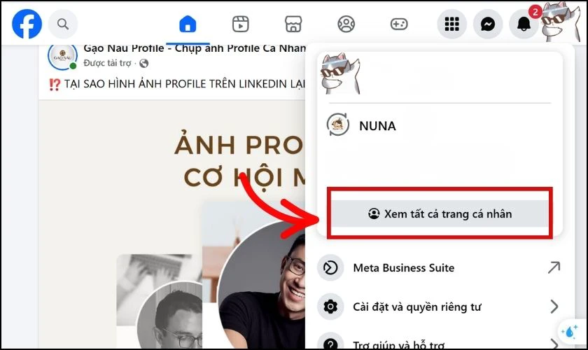 Cách xóa trang Facebook vĩnh viễn trên máy tính