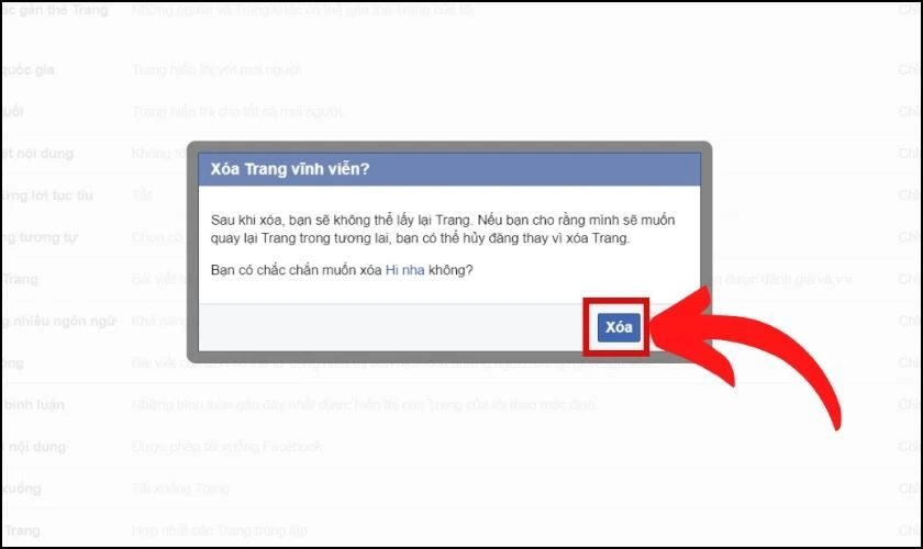 Xác nhận mật khẩu để hoàn tất