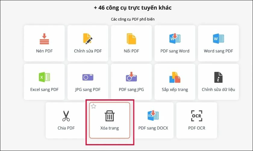 Sử dụng PDF Candy để loại bỏ trang trắng trong file PDF