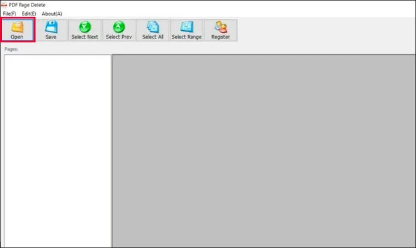 Xóa trang PDF bằng phần mềm PDF Page Delete