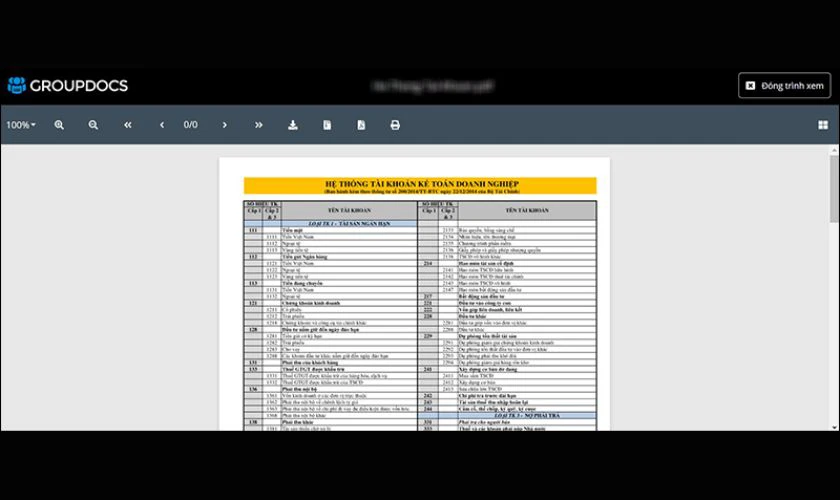 Ho&agrave;n tất bạn c&oacute; thể xem nội dung file XPS