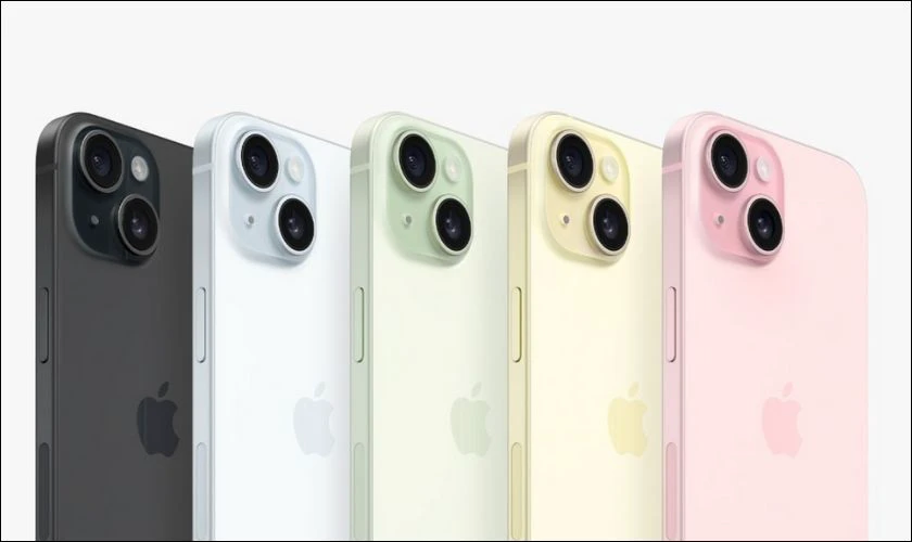M&agrave;u sắc tr&ecirc;n điện thoại iPhone 15 v&agrave; 15 Plus
