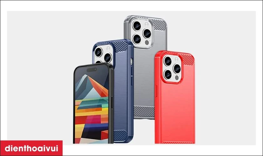Ốp lưng iPhone 15 bằng chất liệu nhựa dẻo TPU