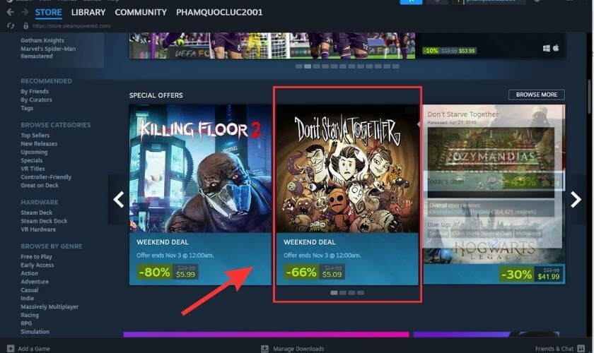 Sử dụng Wishlist của Steam Store&nbsp;săn game giảm gi&aacute;