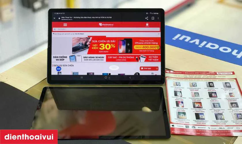 Thay m&agrave;n h&igrave;nh Samsung Tab S6 chất lượng cao tại Điện Thoại Vui