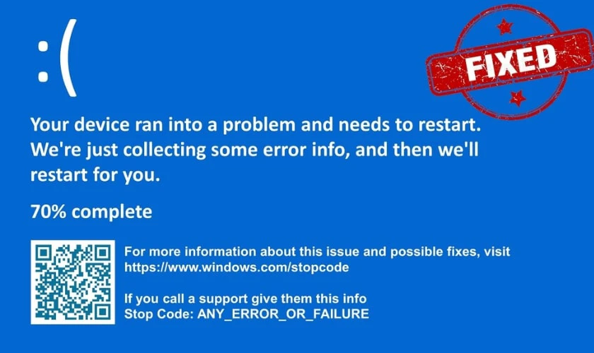 Cách hạn chế lỗi Your device ran into a problem and needs to restart hiệu quả