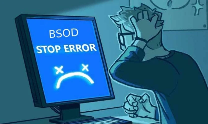 Dấu hiệu lỗi Your device ran into a problem and needs to restart là gì
