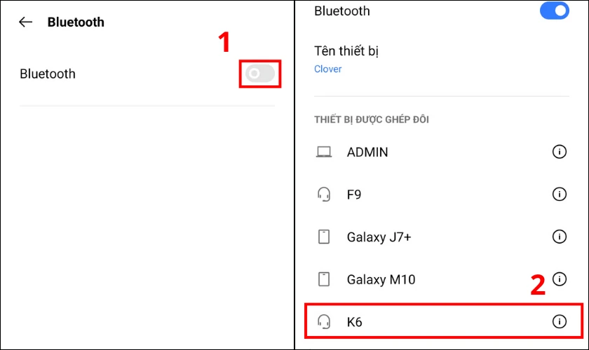 Hủy kết nối tai nghe với Bluetooth trên điện thoại và thử lại