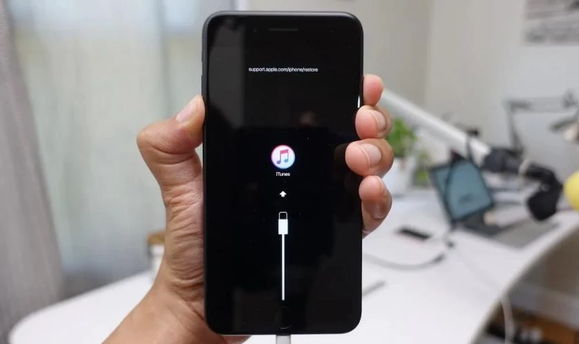Nhấn giữ phím nguồn và nút giảm âm lượng iPhone
