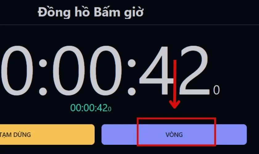 Bạn chọn v&agrave;o V&ograve;ng để kết th&uacute;c 