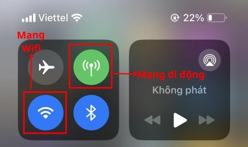 Kiểm tra lại kết nối internet tr&ecirc;n điện thoại