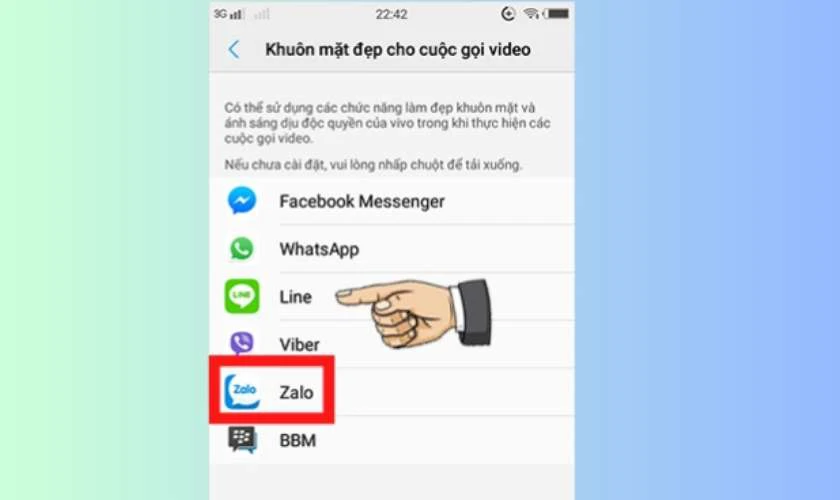 Sau đ&oacute; lựa chọn Khu&ocirc;n mặt l&agrave;m đẹp cho cuộc gọi video