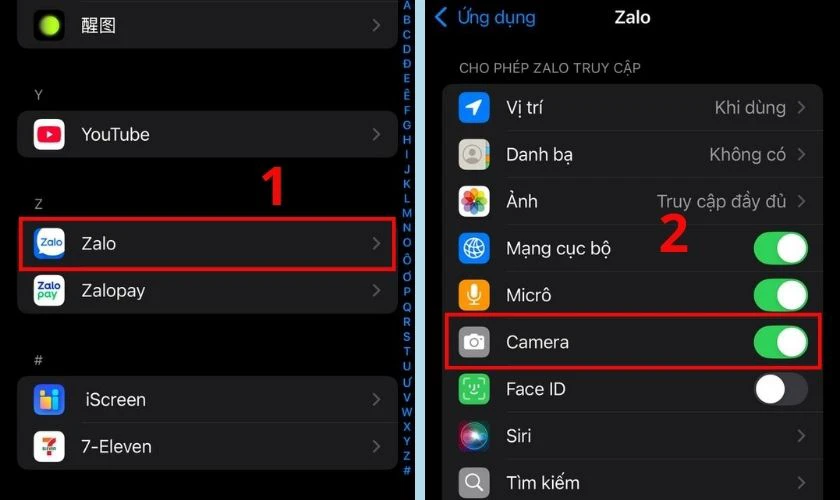 Gọi video Zalo kh&ocirc;ng thấy h&igrave;nh