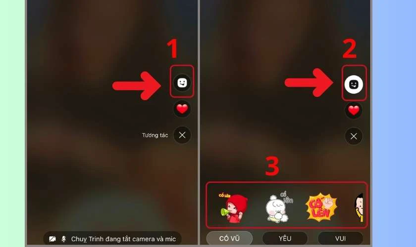 C&aacute;ch sử dụng sticker v&agrave; biểu tượng cảm x&uacute;c