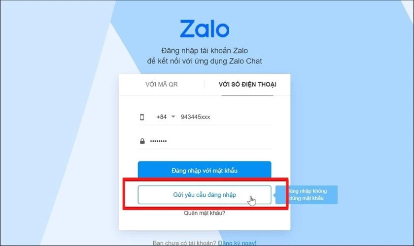 Cách sử dụng Zalo Web đăng nhập không cần mật khẩu hay mã QR