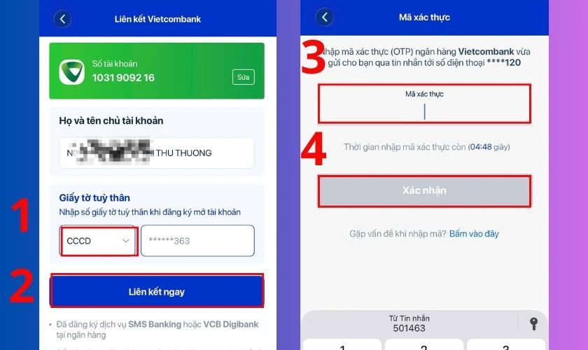 Nhấn Liên kết ngay