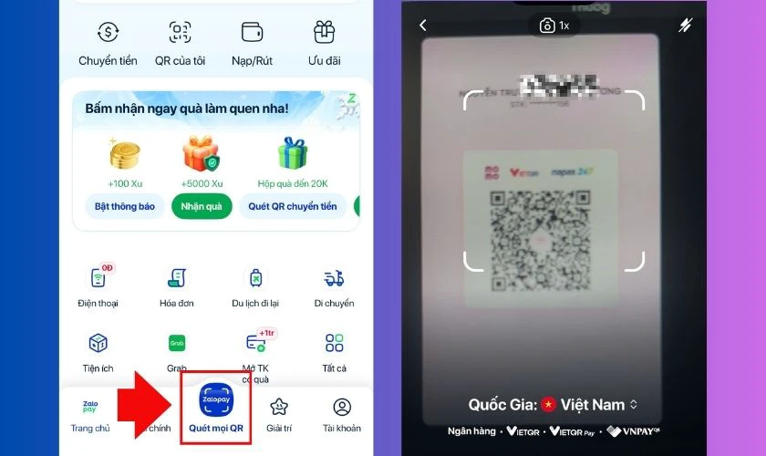 Cách thanh toán bằng QR