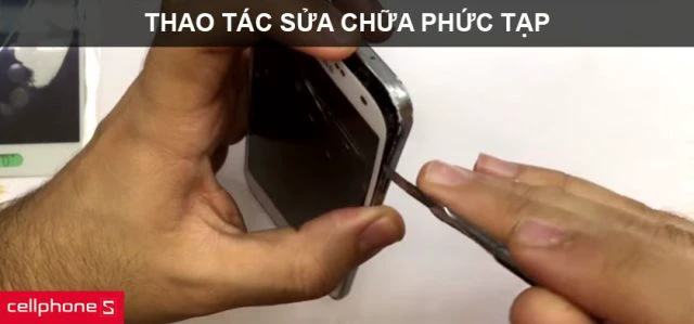 thay k&iacute;nh Samsung Galaxy E5 c&oacute; thao t&aacute;c sửa chữa phức tạp