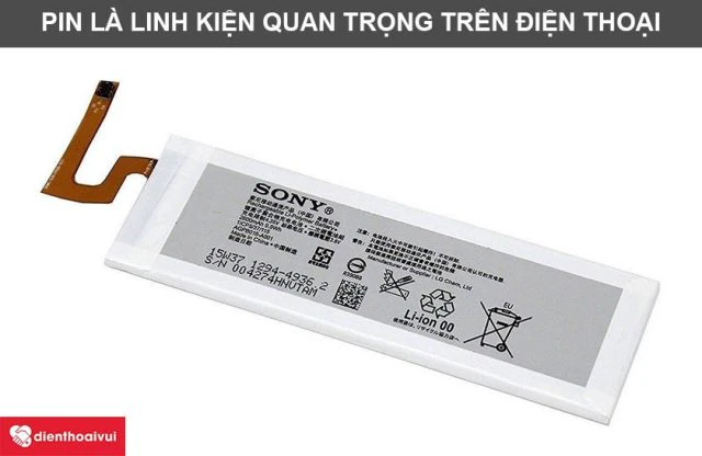 Pin l&agrave; linh kiện kh&ocirc;ng thể thiếu tr&ecirc;n smartphone