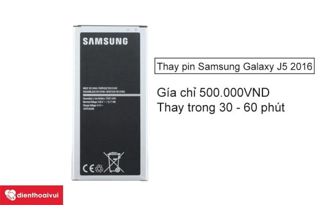 thay pin samsung galaxy j5 2016