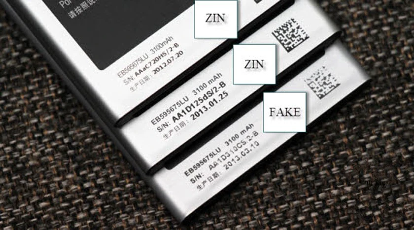 Pin zin l&agrave; loại pin do ch&iacute;nh Samsung sản xuất d&agrave;nh ri&ecirc;ng cho từng th&ocirc;ng số của Samsung Galaxy