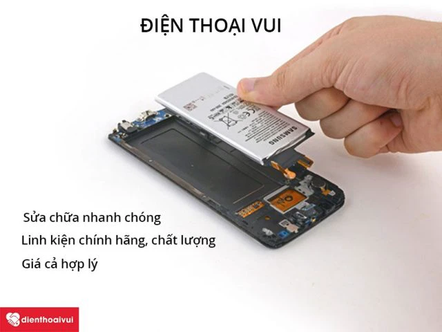 Dịch vụ thay pin uy t&iacute;n tại Điện Thoại Vui