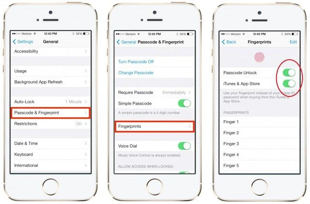 Sửa lỗi không nhận vân tay, vân tay iPhone không nhạy