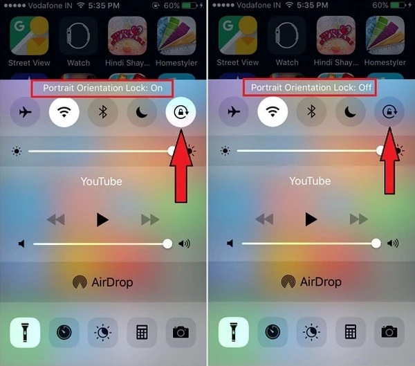 Sửa lỗi không xoay được màn hình iphone